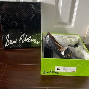 Sam Edelman shoes Aretha black croc 6.5